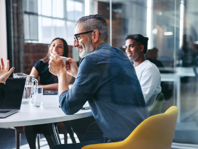 stock photo teamwork meeting tablet and business people in office workplace collaboration technology and 2251938325 2 4