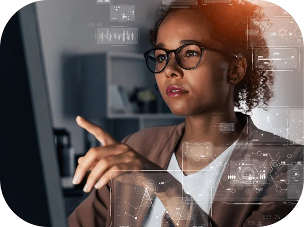 Professional-woman-uses-ai-to-create-financial-dashboard