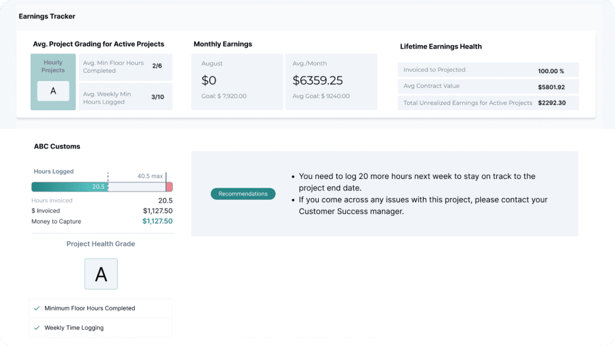Earnings Tracker Mobile
