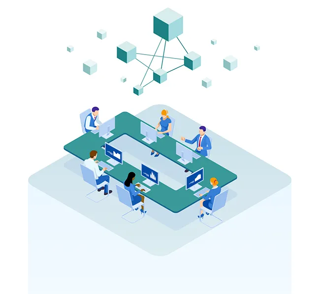 fasb-team-updating-gaap-codification illustration-of-accounting-team-sitting-at-desks