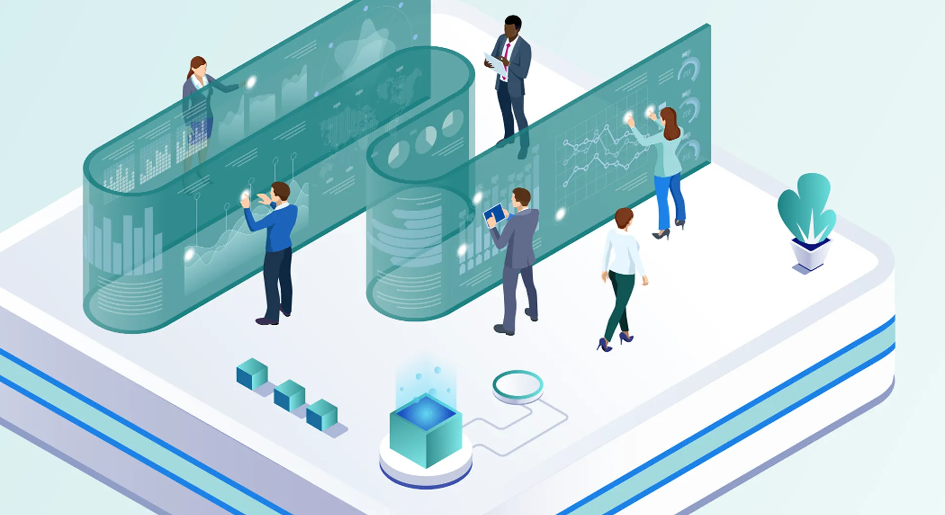 Mastering GAAP Compliance for SMBs 1 illustration-of-people-working-on-GAAP-principles