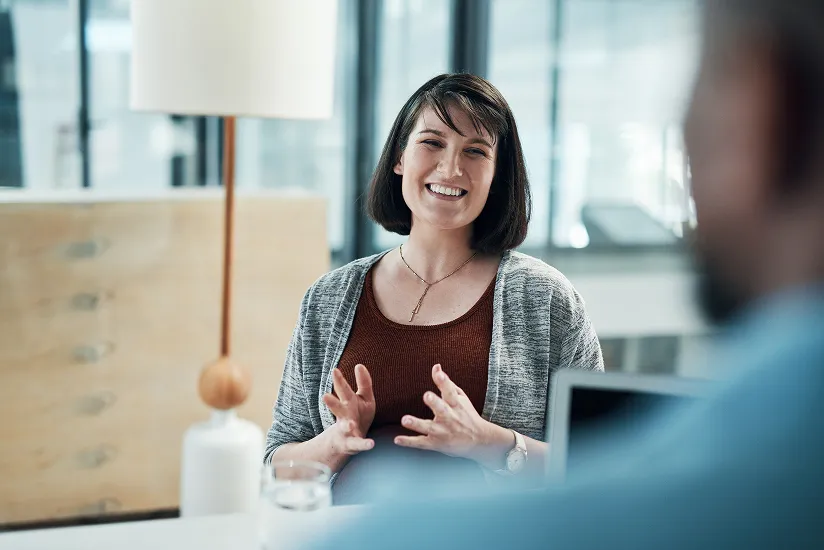 Recruiting & HR Advisory Services 10 woman-discussing-HR-services